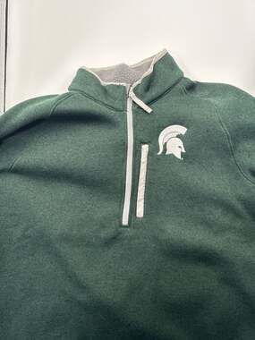 Michigan State Spartans Columbia Canyon Point Omni-Shield Raglan Half-Zip Pullov